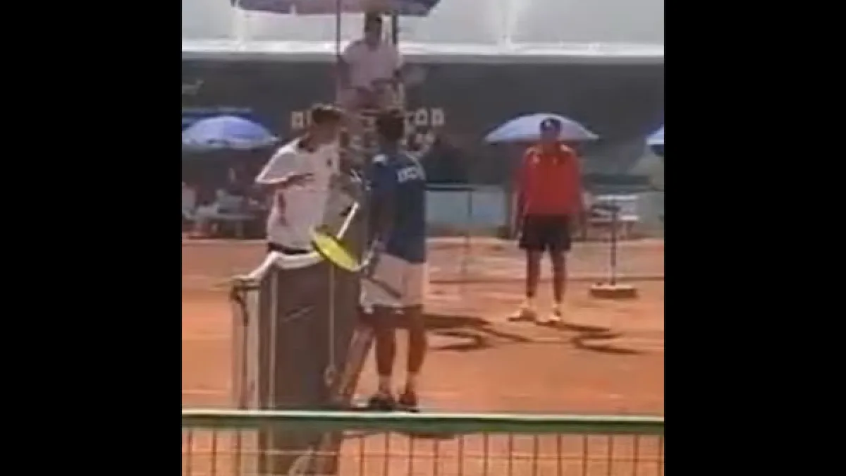 Pak player’s unsportsmanlike behaviour after loss to India in U16 Davis Cup sparks outrage