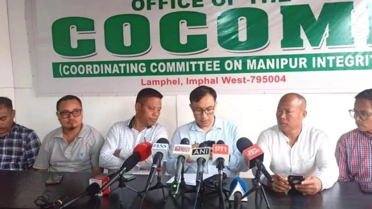 Manipur: COCOMI agitation enters Day 2 amid protest over territorial identity