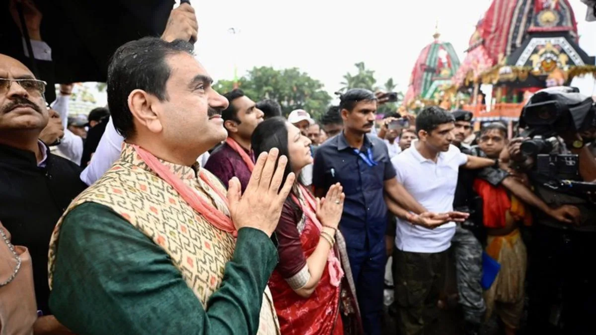 Gautam Adani participates in Puri Rath Yatra, offers ‘Prasad Seva’ to devotees