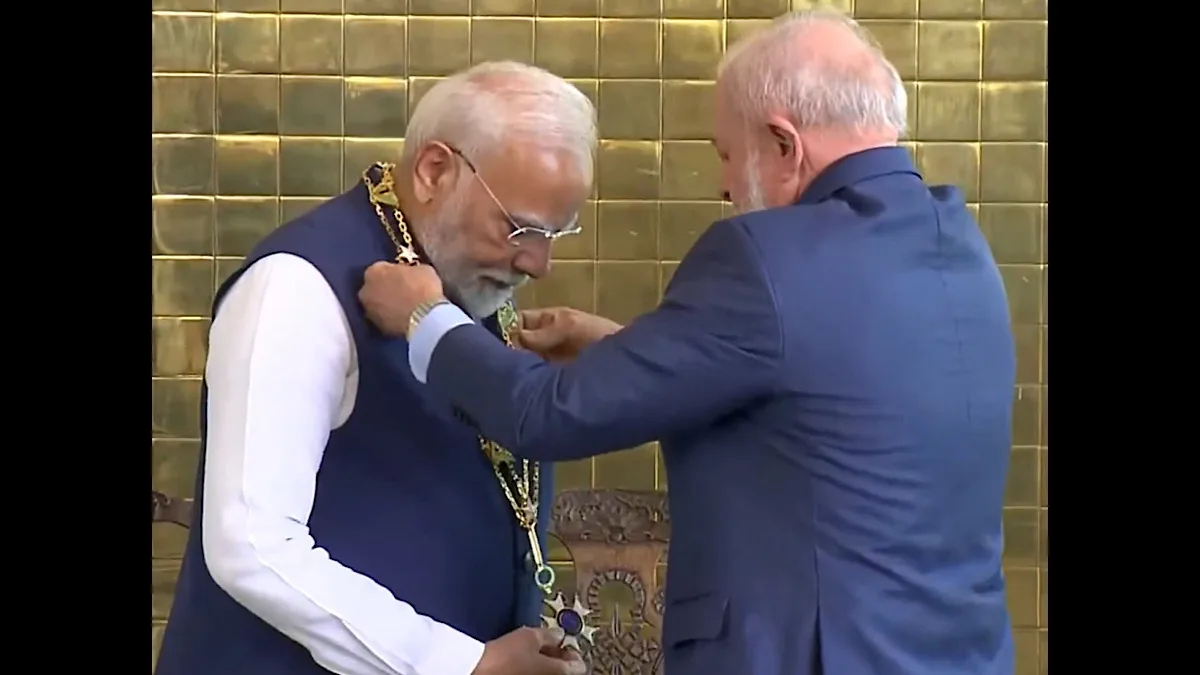 Brazil confers its highest honour on PM Modi
