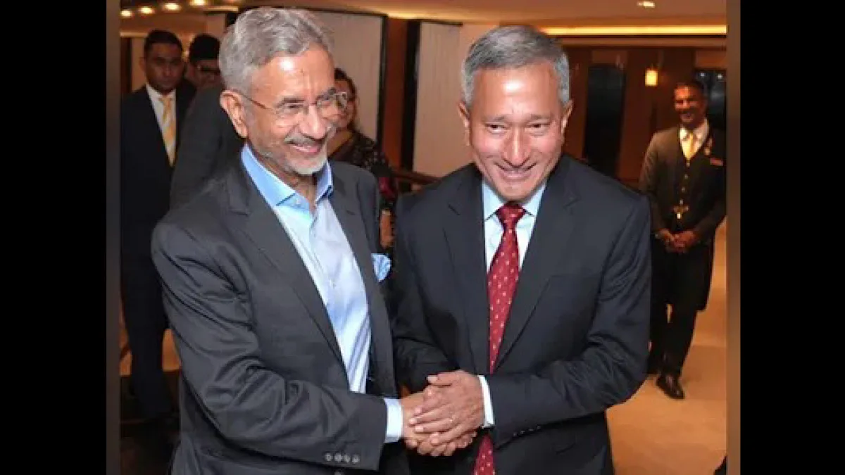 Jaishankar meets Singapore’s counterpart Vivian Bala, says “Singapore is at heart of India’s Act East Policy”