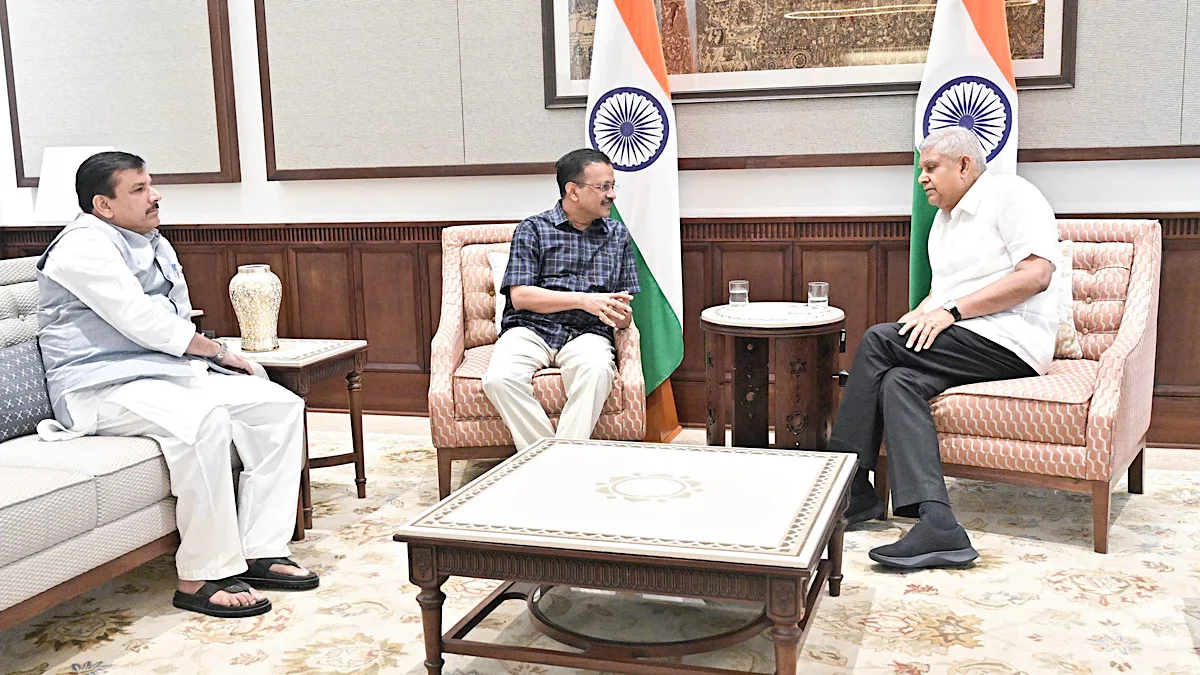 Kejriwal calls on VP Jagdeep Dhankhar ahead of monsoon session