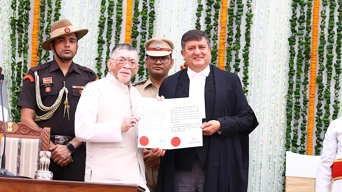 Justice Tarlok Singh Chauhan sworn in as Chief Justice of Jharkhand High Court