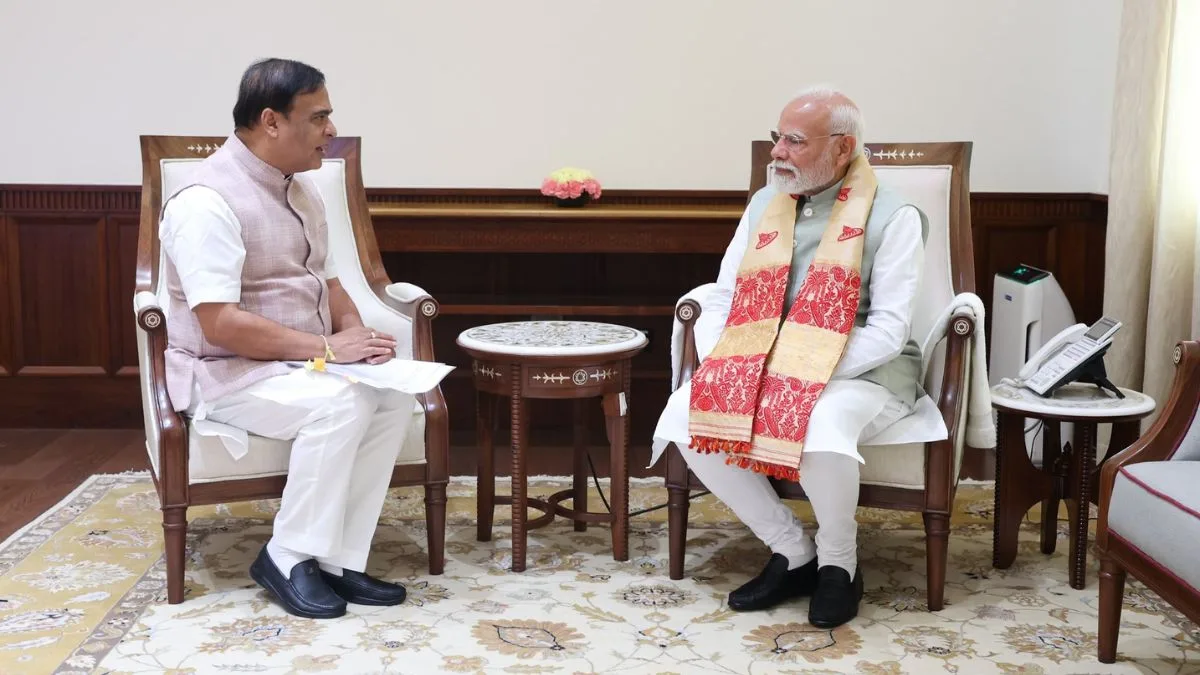 Assam CM meets PM Modi, briefs him on welfare schemes