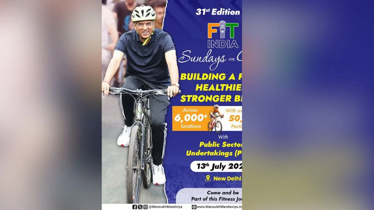 The Great Khali to lead 31st Fit India Sundays on Cycle Edition in Delhi on July 13