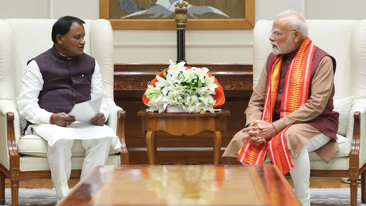 Odisha CM Mohan Charan Majhi Meets PM Narendra Modi to Discuss State Development