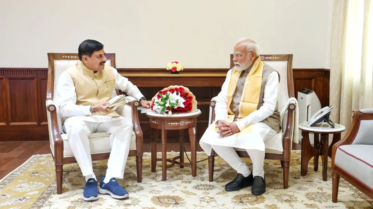 MP CM Dr Mohan Yadav meets PM Modi