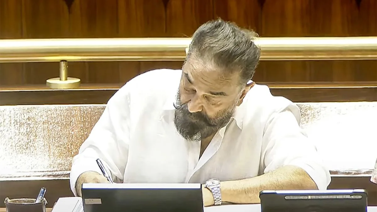 From movies to Parliament: Kamal Haasan takes oath as RS MP