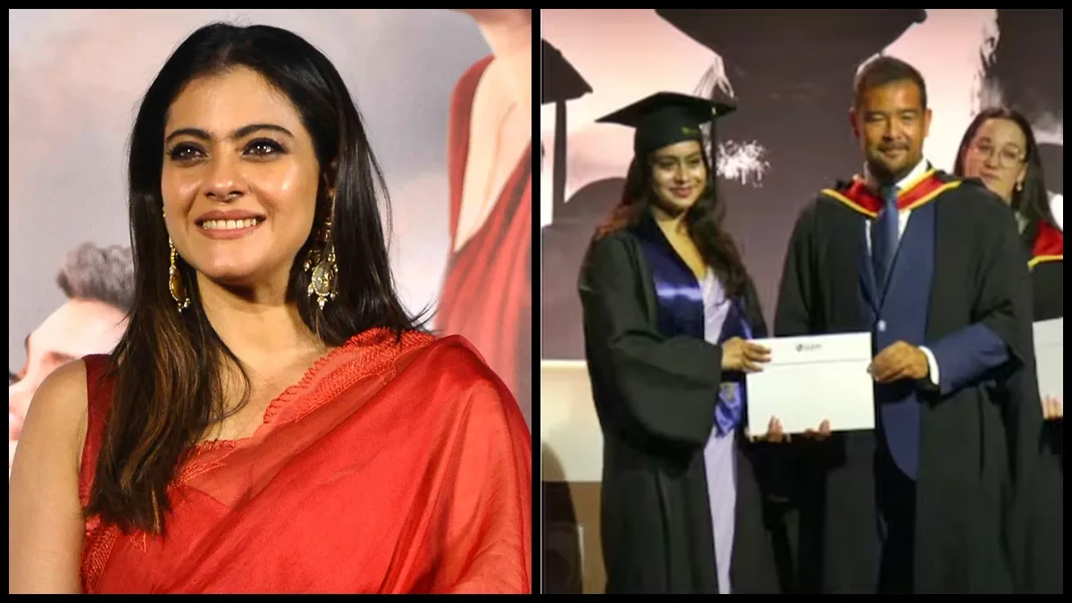 Kajol cheers loudly for daughter Nysa at graduation, fans call it a ‘K3G moment’