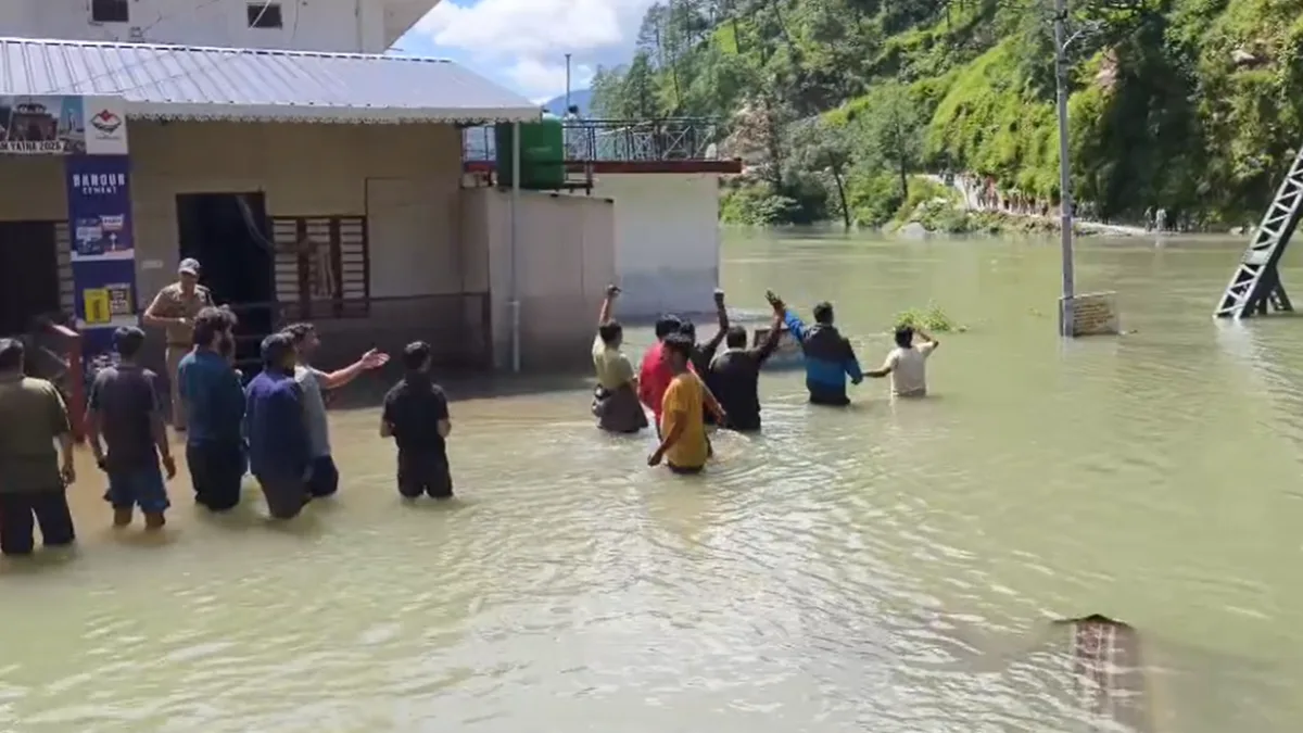 Uttarkashi: Lake formed in Yamunotri’s Sayana Chatti area triggers panic among locals
