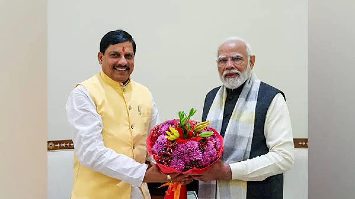 Madhya Pradesh CM Mohan Yadav Meets Prime Minister Modi