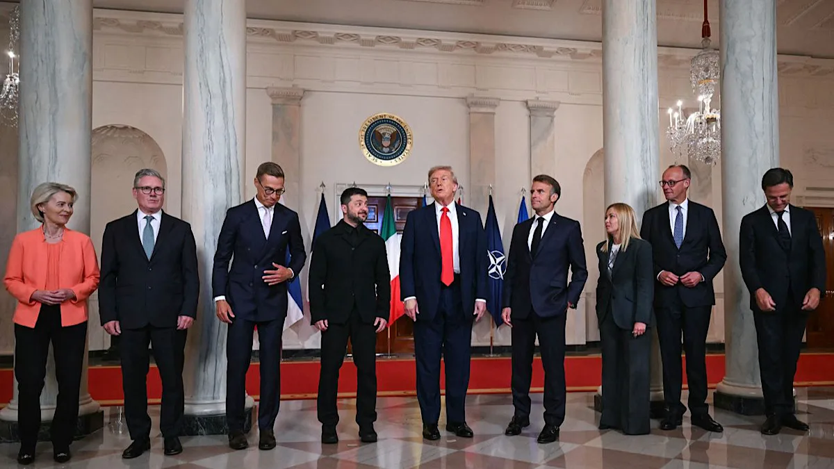 European leaders praise Trump’s peace efforts at White House meeting with Zelensky