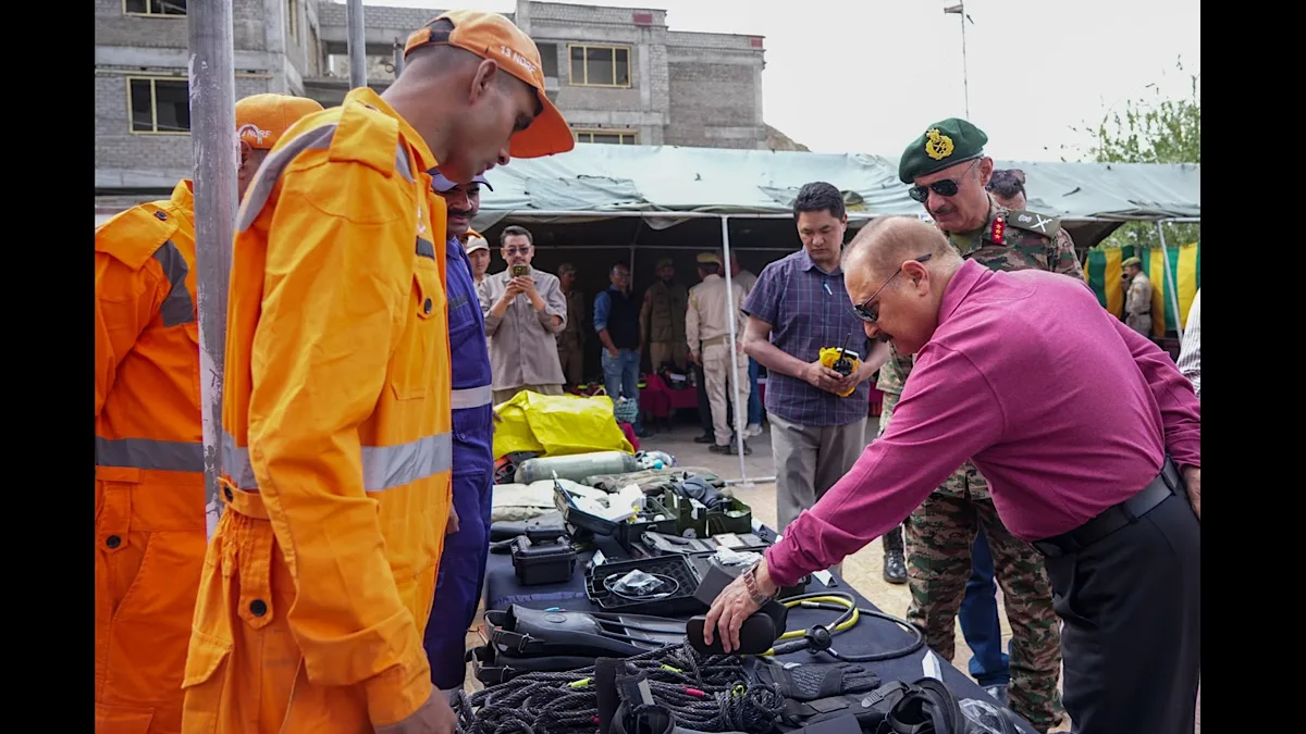 Disaster preparedness drill held to tackle cloudbursts, GLOF risks in Ladakh