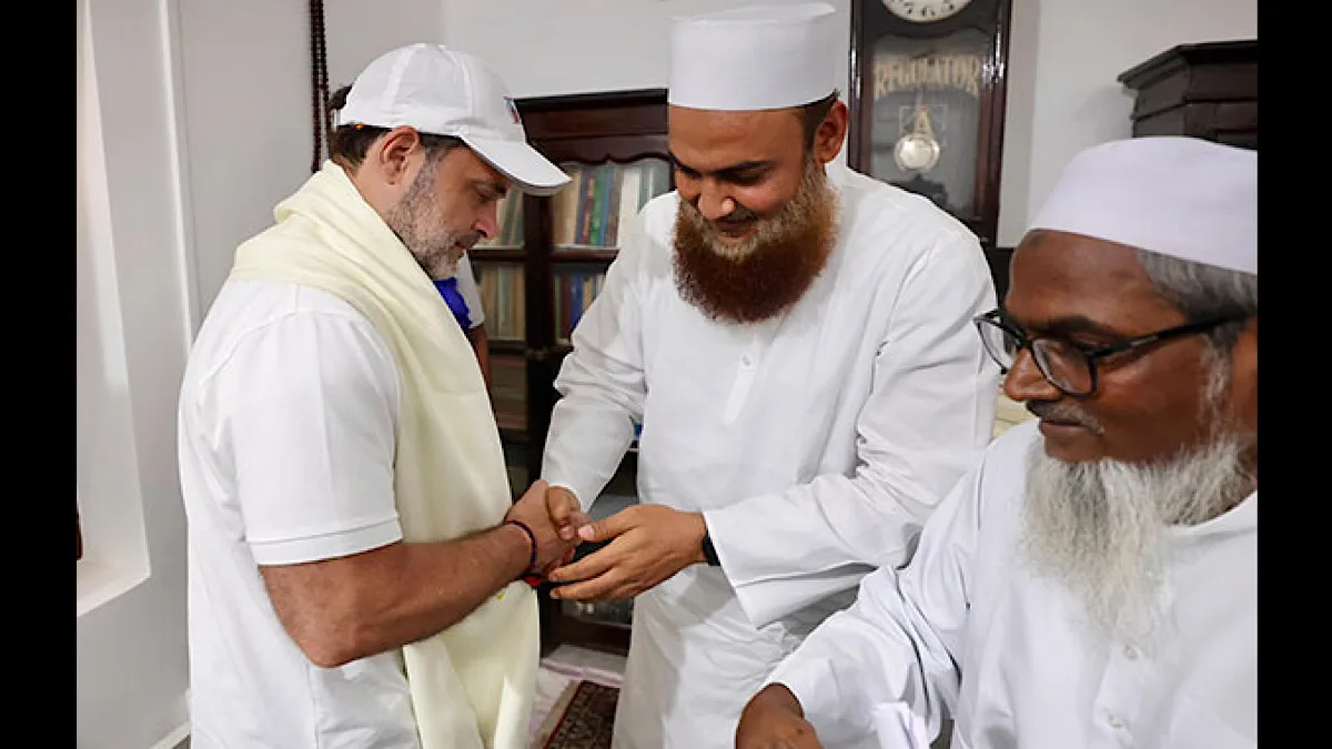 Bihar: Rahul Gandhi visits mosque; minority community urges AIMIM’s Owaisi inclusion in INDIA alliance