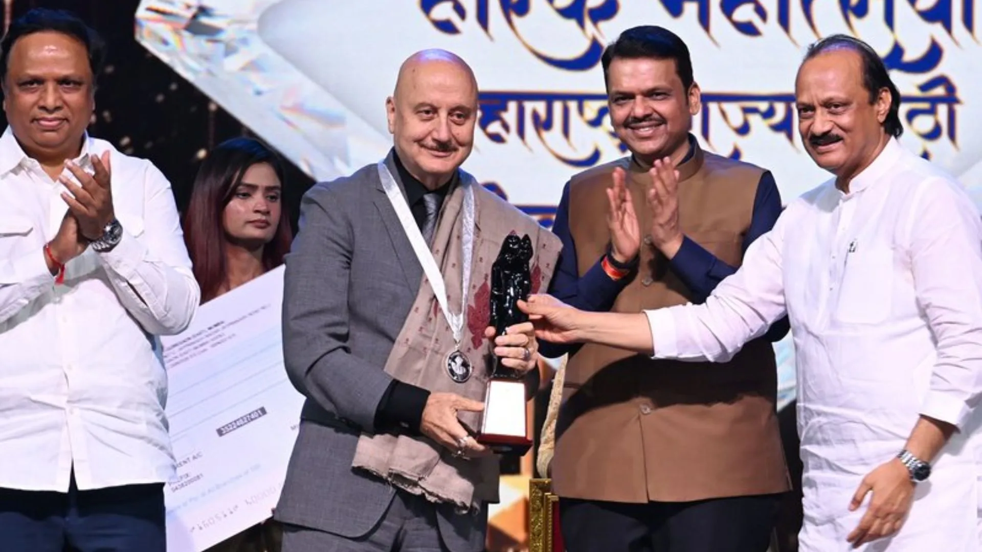 Anupam Kher honored with Raj Kapoor Lifetime Achievement Award