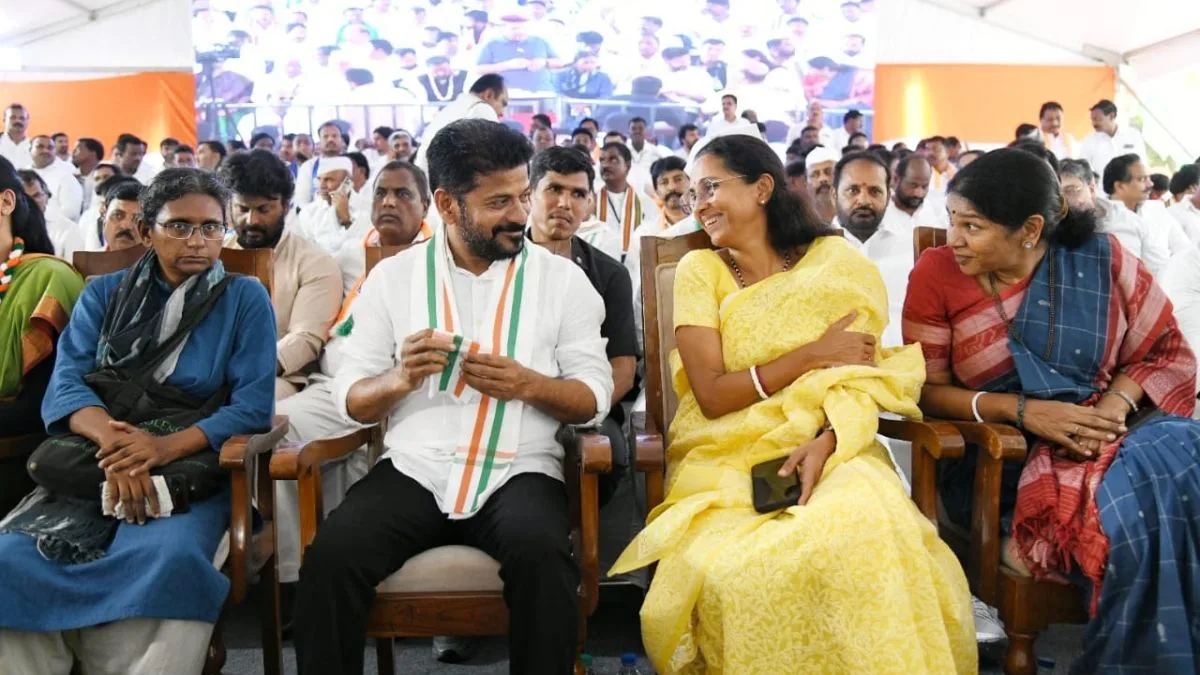 Revanth Reddy leads protest in Delhi over OBC quota