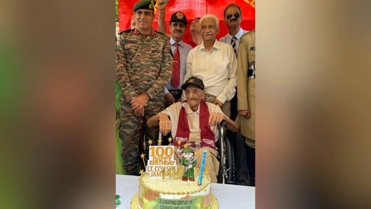 Army facilitates World War II veteran Lt Colonel Jamwal on his 100th birthday
