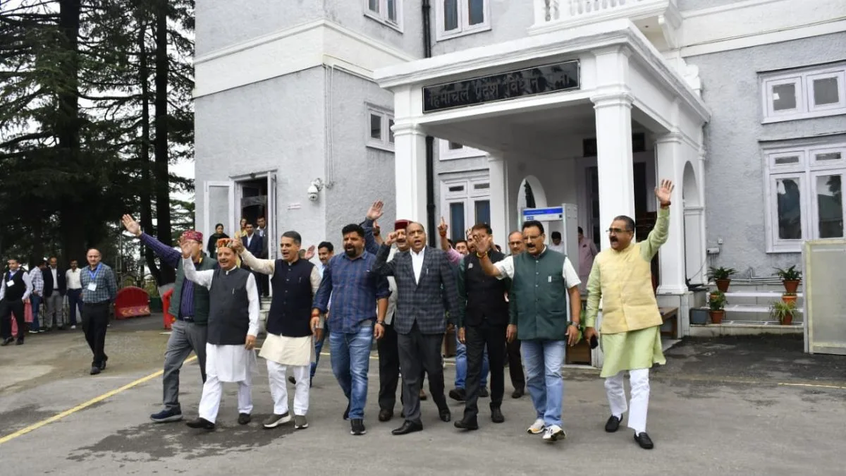 BJP walkout in in Himachal assembly over pending DA for employees and pensioners
