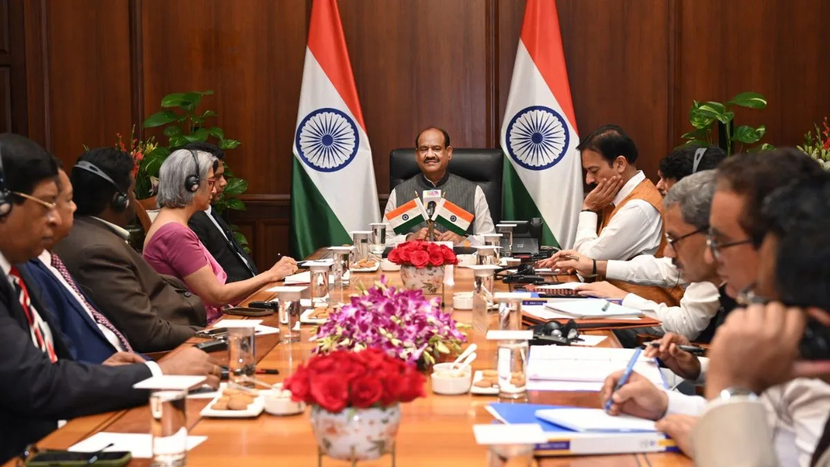 Lok Sabha Speaker meets Sri Lanka delegation, calls for deeper institutional dialogue