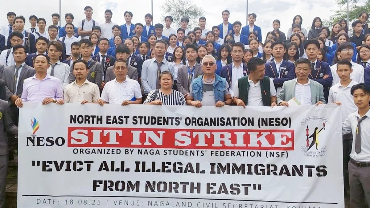 Tripura, Mizoram student bodies staged protests against illegal immigration; NESO intensifies Northeast campaign