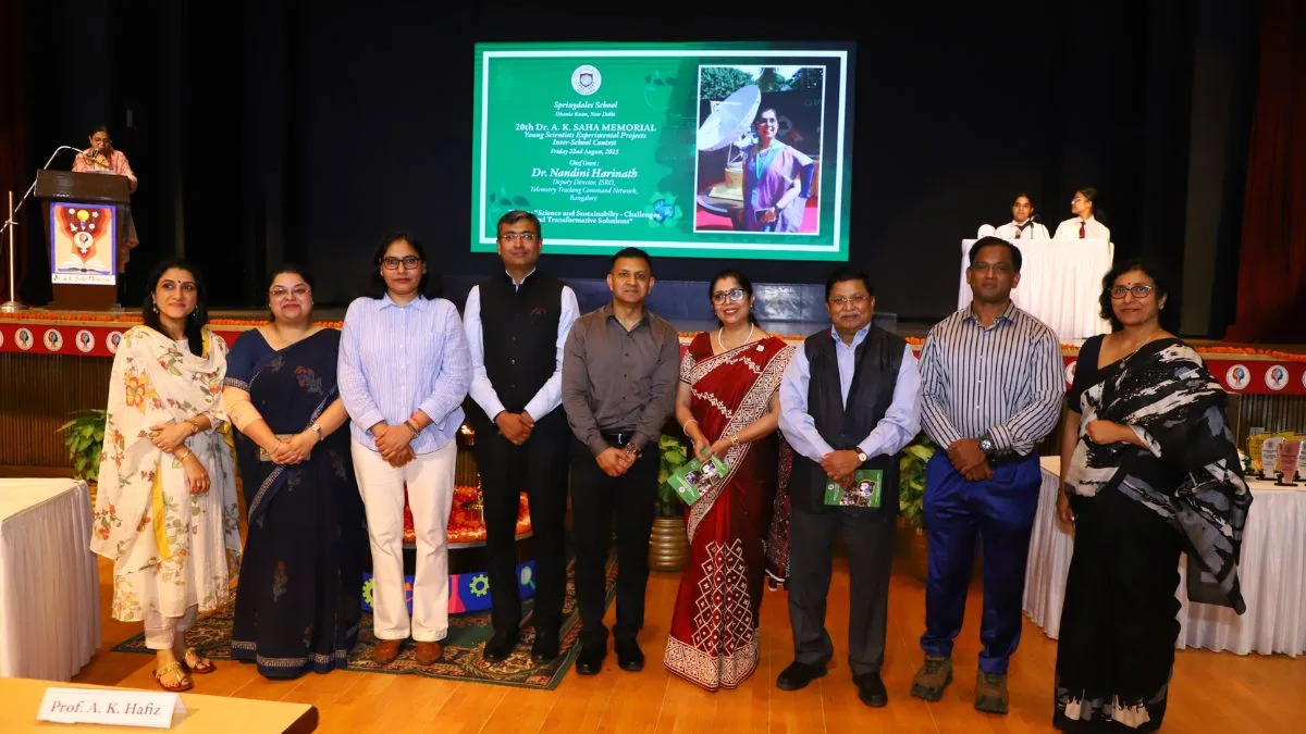 At Springdales School, Gaganyatri Angad Pratap urges students to give back to science