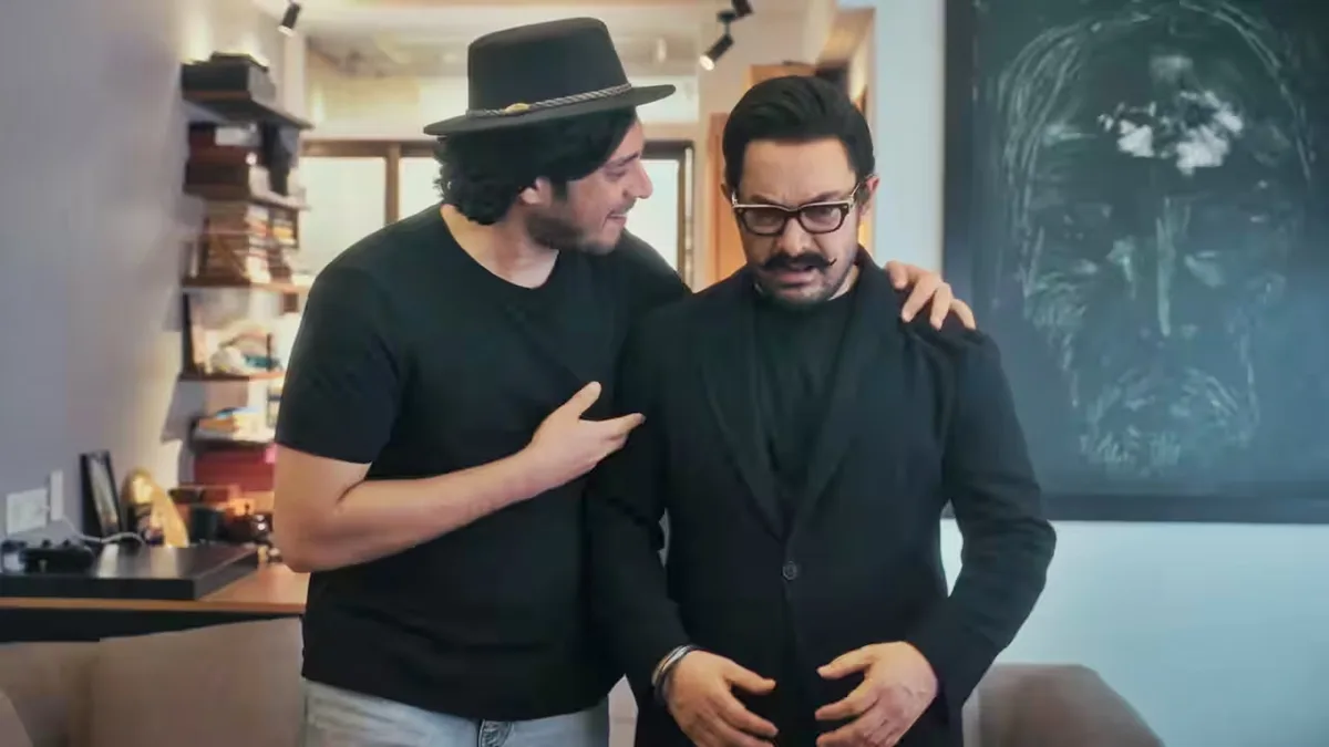 Aamir Khan roasts his flop films while ‘nepo kid’ Junaid recreates ‘Andaz Apna Apna’
