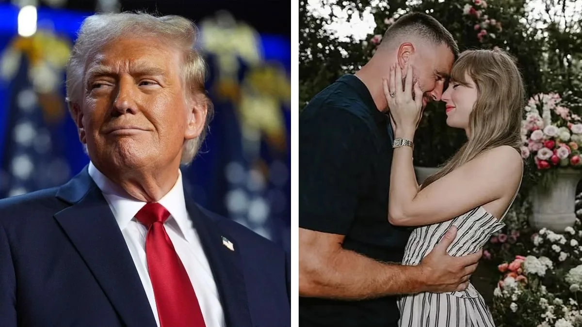 Donald Trump reacts to Taylor-Kelce engagement, flips from criticism to celebration