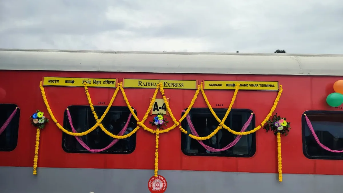 Mizoram gets first rail link to India’s Network; PM Modi flags off Rajdhani Express