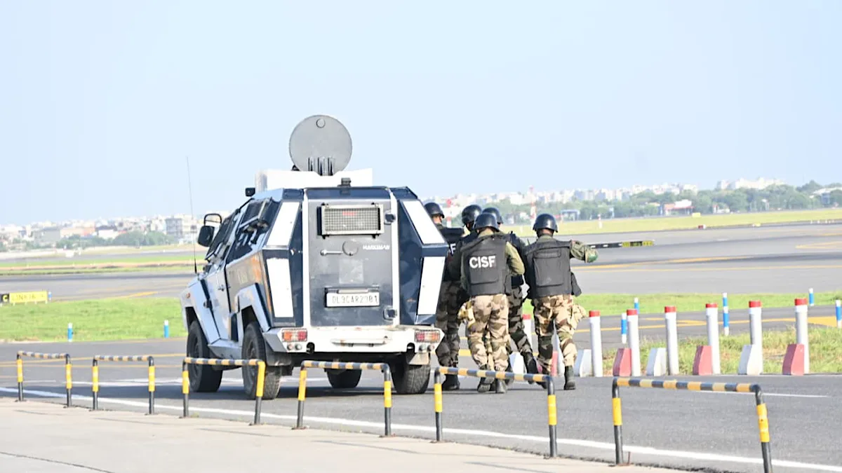 Mock anti-terrorist drills at Delhi Airport to examine crisis preparedness