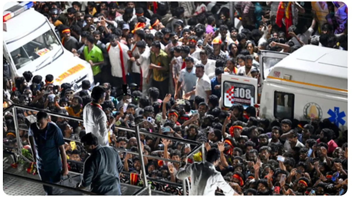 Karur stampede: TN Police book TVK Karur secretary