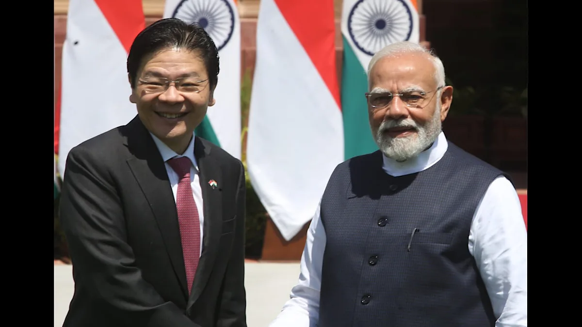 PM Modi, Singapore PM Wong hold bilateral talks at Hyderabad House