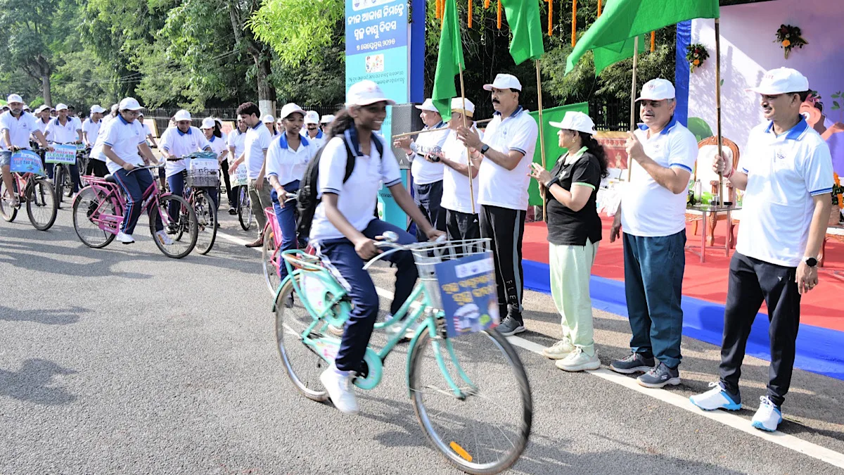 Bicycle Rally for “International Day of Clean Air for Blue Skies” 2025 in Odisha