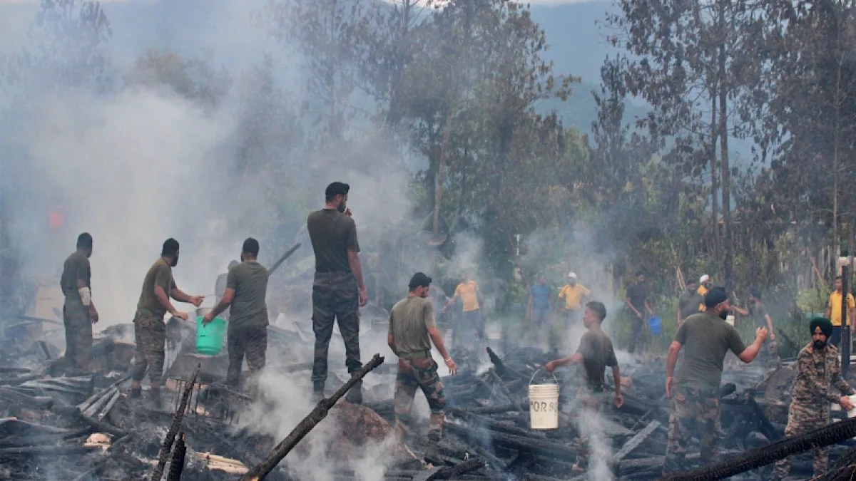 Army averts major fire disaster in Arunachal village; one suffers burn injuries