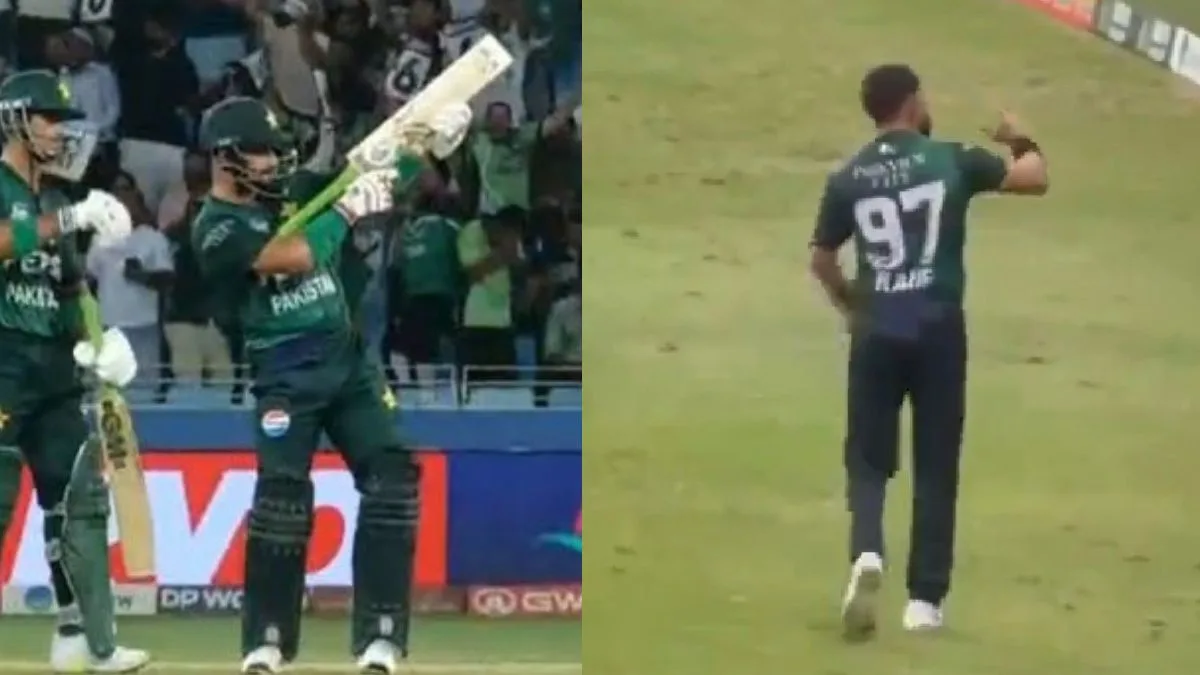 Pakistani players’ ‘plane down’ and ‘AK-47’ gestures in Asia Cup clash trigger row; Opposition slams Modi, Jay Shah