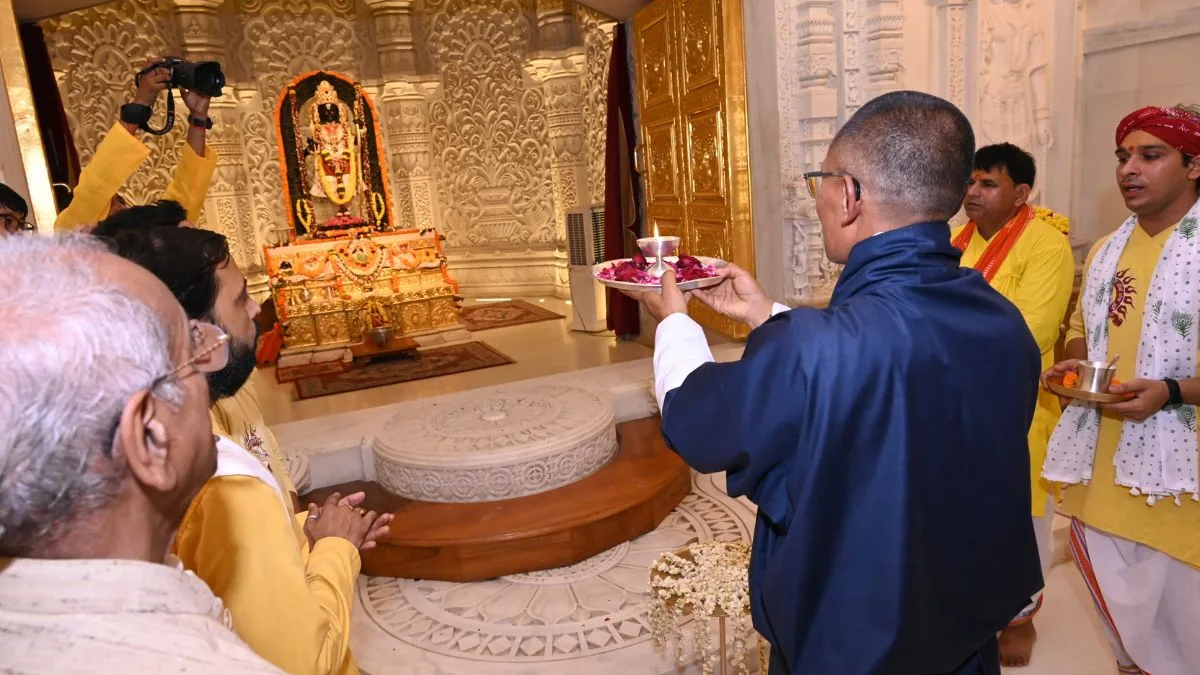 Bhutan’s PM visit Ayodhya , spent about two hours in Ram Janmabhoomi complex