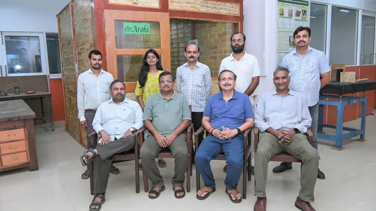 IIT Kanpur unveils ‘HaritArohi Kutir’ eco-hut built from cane grass, agri-waste