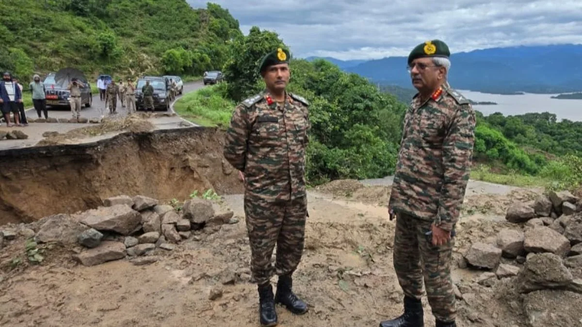DG Border Roads takes stock of damage to roads & bridges after cloudbursts, landslides in J&K