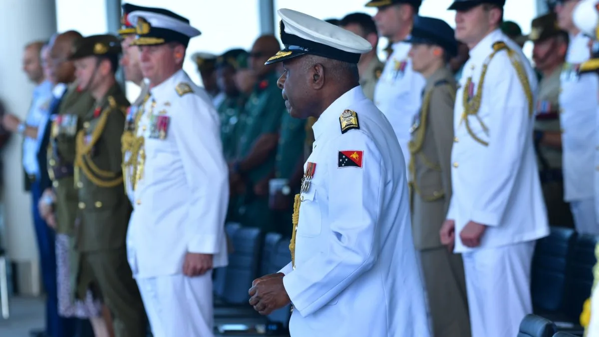 INS Kadmatt leads multinational fleet review in Papua New Guinea