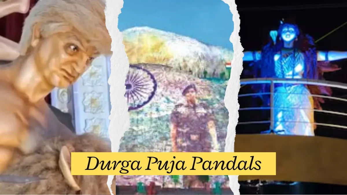 Bengal’s Durga Puja 2025 pandals: Trump as the demon, Shiva on the Titanic, and more