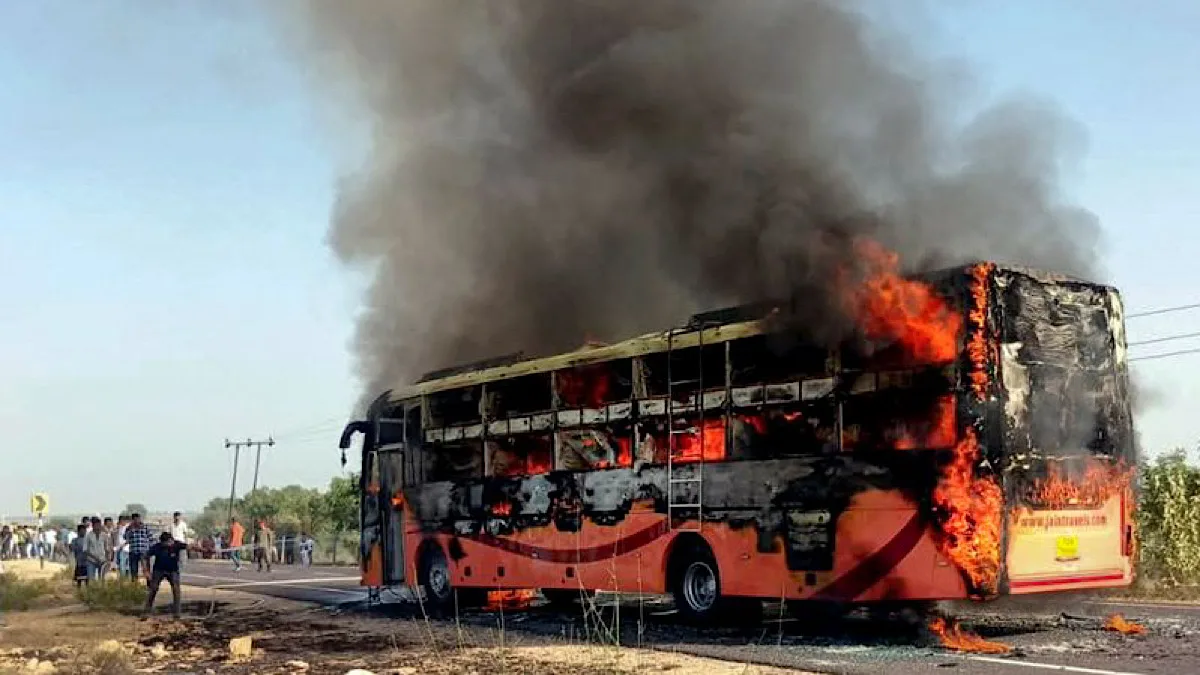 Jaisalmer bus tragedy: Authorities issue helpline numbers after 20 passengers killed
