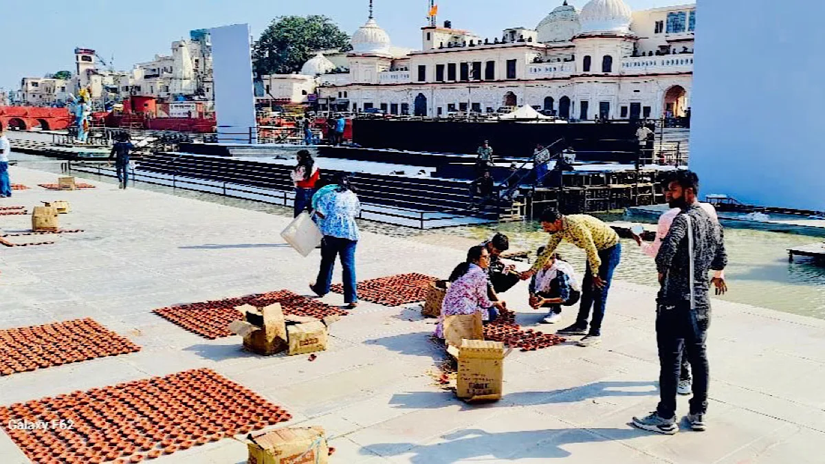 Ayodhya Illuminates in preparation for Deepotsav 2025: 33,000 volunteers, 40 potter families, and Millions of Diyas come together to create history
