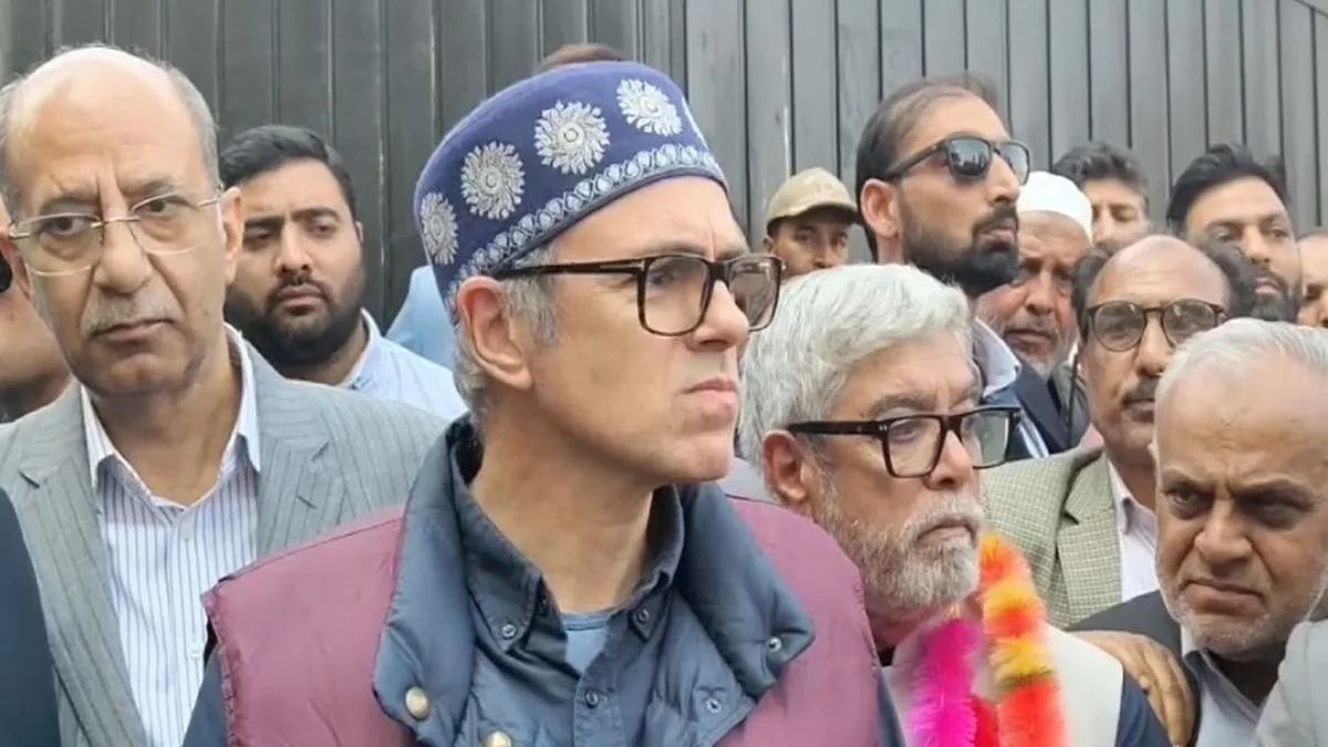 Omar Abdullah says “never wanted” to fight on two seats as he attends nomination filing of NC’s Budgam candidate