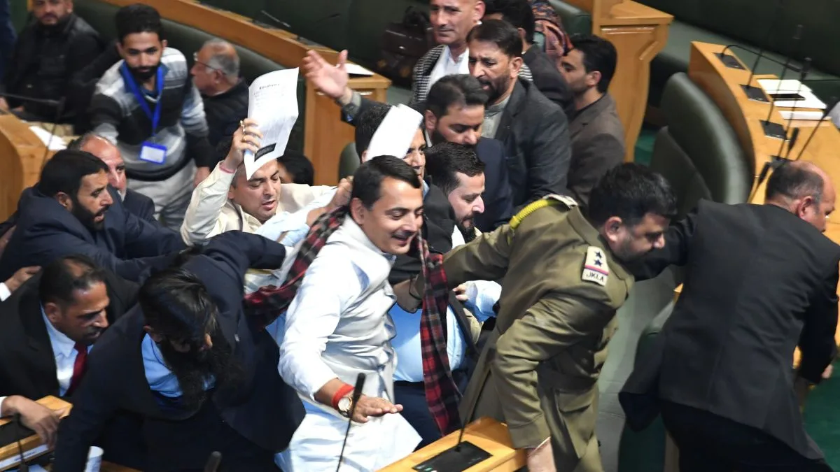 3 BJP MLAs marshalled out of J-K Assembly over protests
