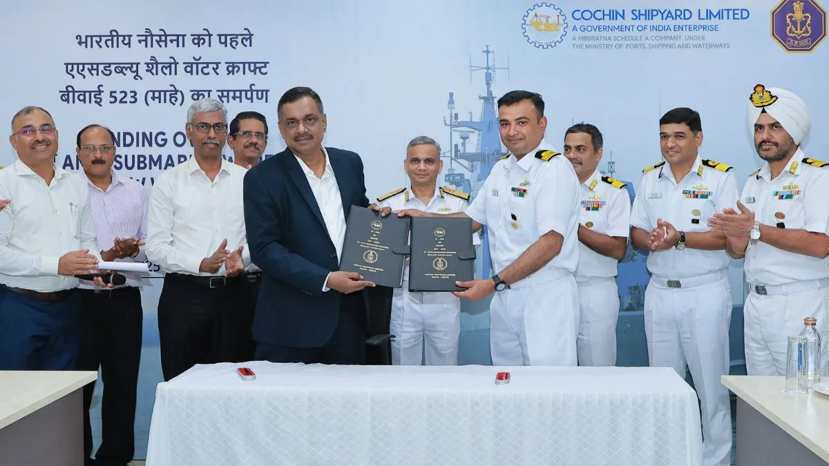 Indian Navy inducts ‘Mahe’, first of eight Anti-Submarine Warfare Shallow Water Crafts