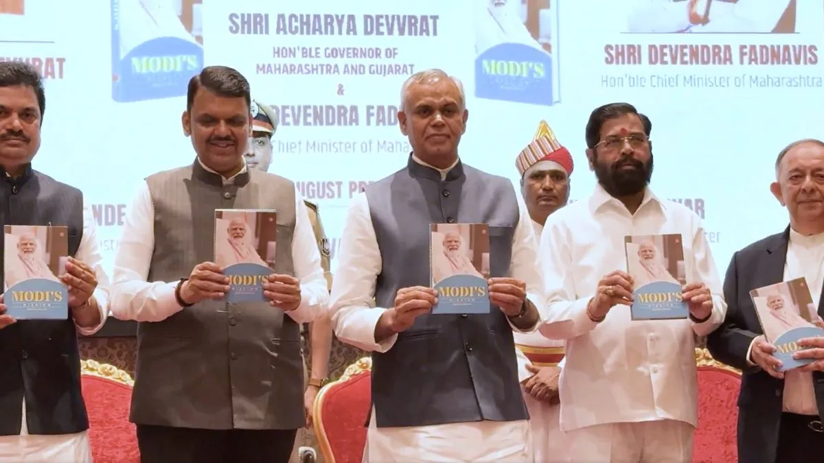 Maha Governor releases book on PM Modi’s spiritual journey
