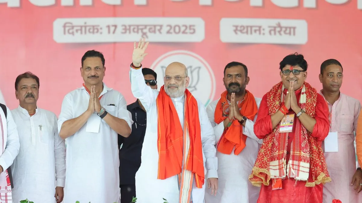 Amit Shah sounds ‘jungle raj’ alarm as Bihar poll battle begins