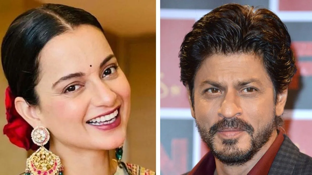 Kangana takes swipe at Shah Rukh Khan’s privilege: “He was convent-educated, I was from village”