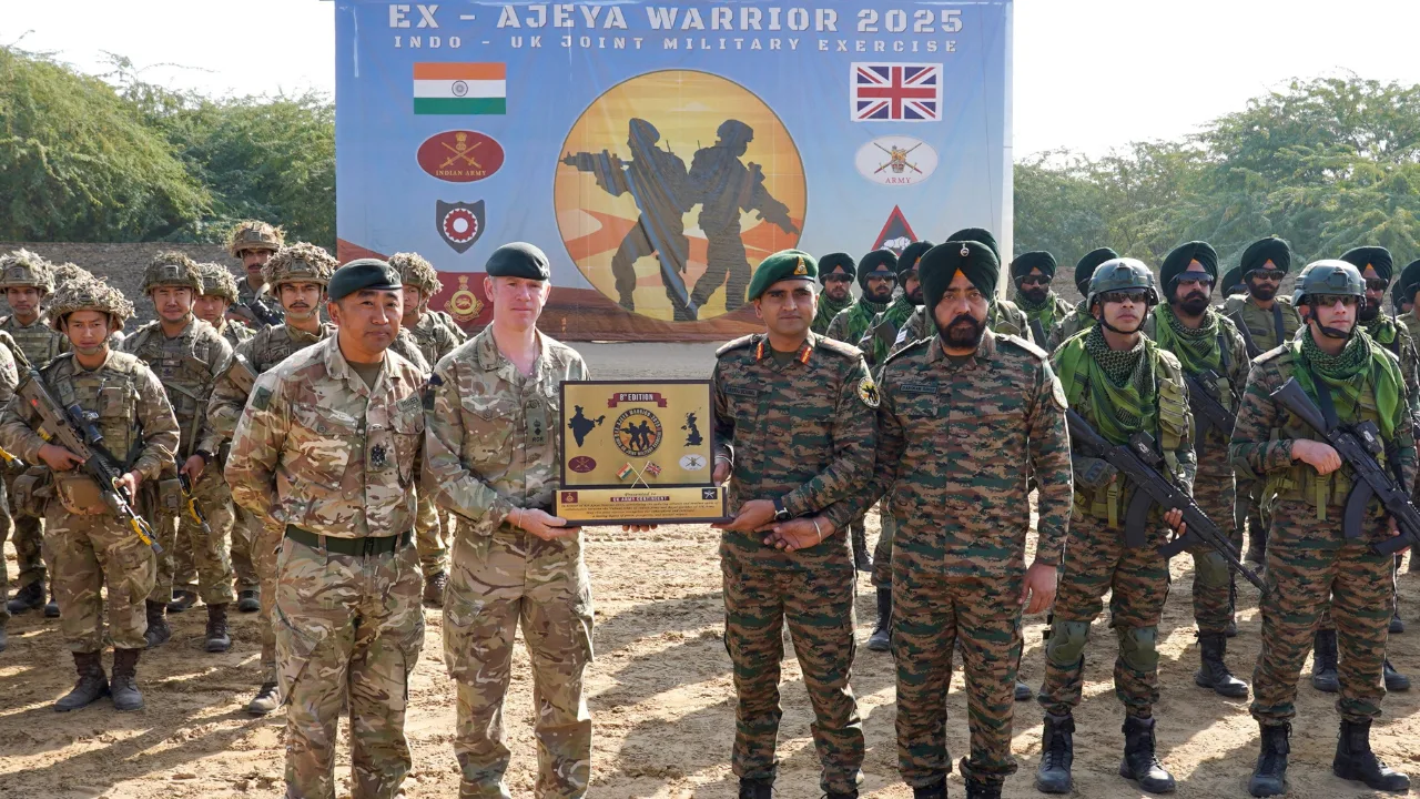 Ajeya Warrior 2025 concludes in Rajasthan, showcasing high interoperability between India and UK Armies