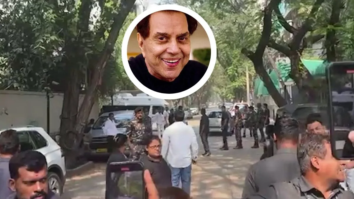 Dharmendra’s health worsens again: Ambulance seen at his Mumbai home, barricades outside