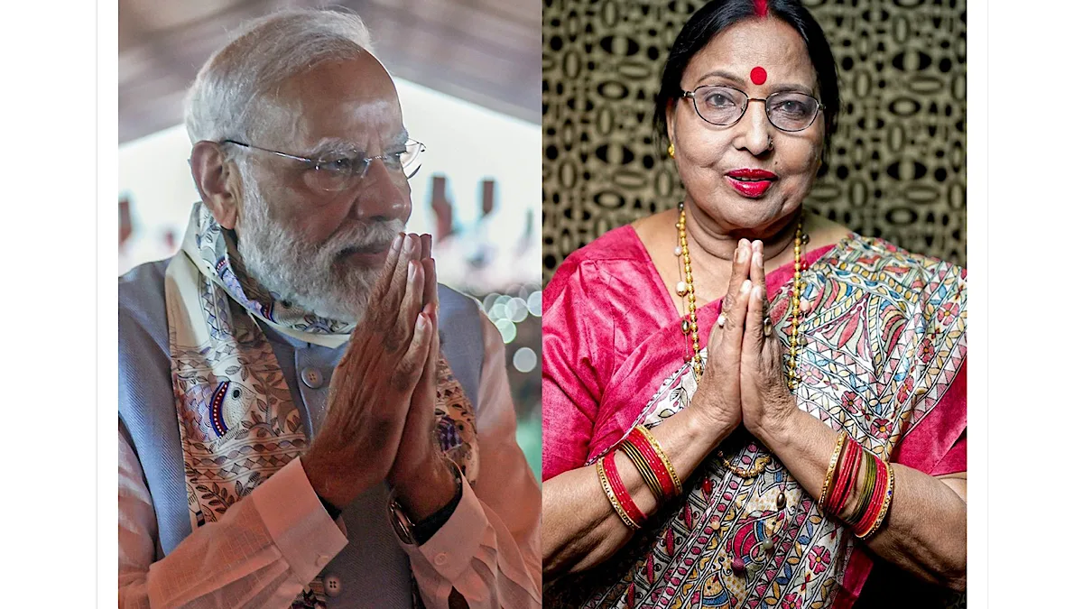 PM Modi Pays Tribute to Bihar Kokila Sharda Sinha on First Death Anniversary: ‘Her Folk Songs Gave New Identity to Bihar’s Art and Culture’